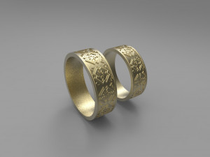 wedding rings 3D मॉडल