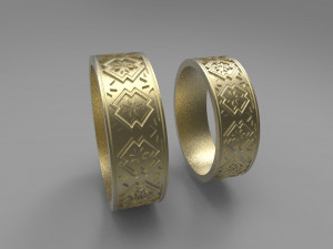 wedding rings 3D मॉडल