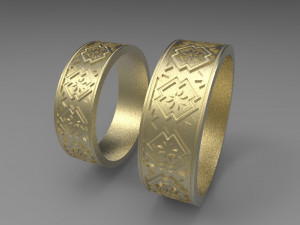 wedding rings 3D मॉडल