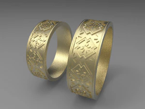 anneaux de mariage Modèle 3D