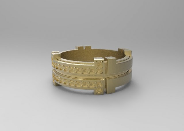 man ring by baraka 3D 模型 .c4d .max .obj .3ds .fbx .stl .blend