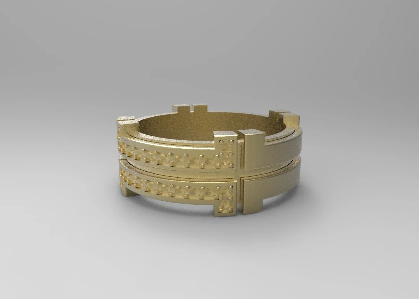 man ring by baraka 3D Model .c4d .max .obj .3ds .fbx .stl .blend 