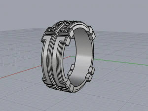 man ring by baraka 3D Model