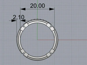 man ring by baraka 3D Model
