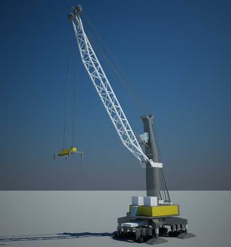 liebherr lhm 320 Model 3D .c4d .max .obj .3ds .fbx .stl .blend 