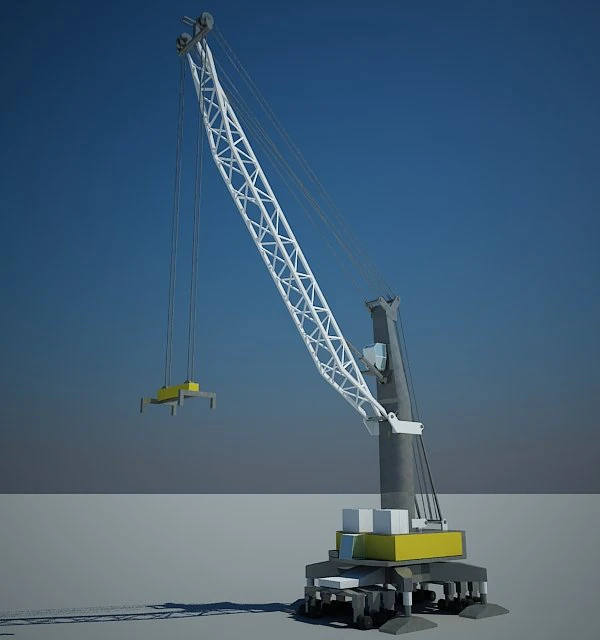 liebherr lhm 320 3D Model .c4d .max .obj .3ds .fbx .stl .blend 