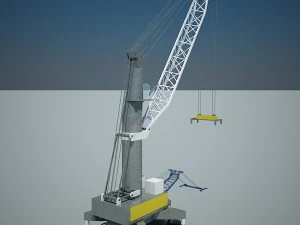 liebherr lhm 320 3D Model