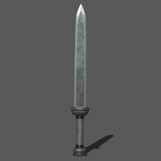 Gladius Roman Sword Modelo 3D .c4d .max .obj .3ds .fbx .stl .blend 