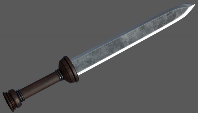 Roman Sword Modelo 3D .c4d .max .obj .3ds .fbx .stl .blend 