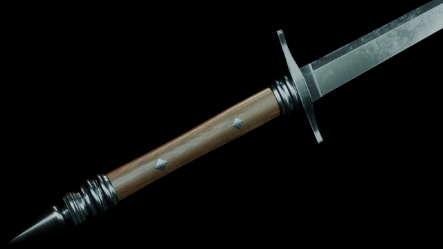 Sword medieval Modelo 3D .c4d .max .obj .3ds .fbx .stl .blend 