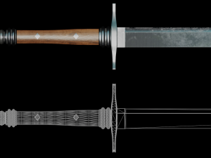 Sword medieval Modelo 3D