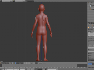 3d realistic basemesh - child body -uvmapped - rigged model 3D-Modell