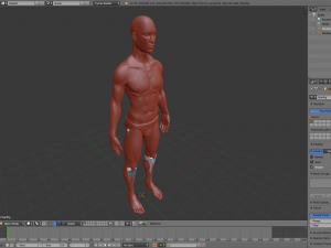 realistic human basemesh - rigged - uvmapped - man body 3Dモデル