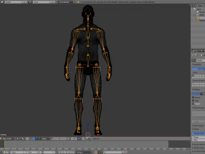 realistic human basemesh - rigged - uvmapped - man body 3D Model