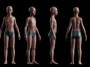 realistic human basemesh - rigged - uvmapped - ultimate pack 3D मॉडल