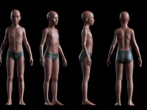 realistic human basemesh - rigged - uvmapped - ultimate pack 3D Model
