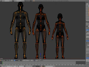 realistic human basemesh - rigged - uvmapped - ultimate pack 3D Model