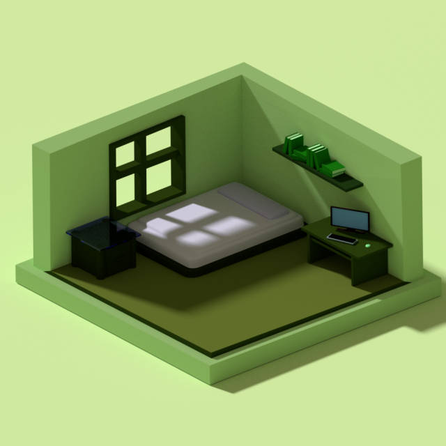 low polygonal room 1 Modelo 3D .c4d .max .obj .3ds .fbx .stl .blend 