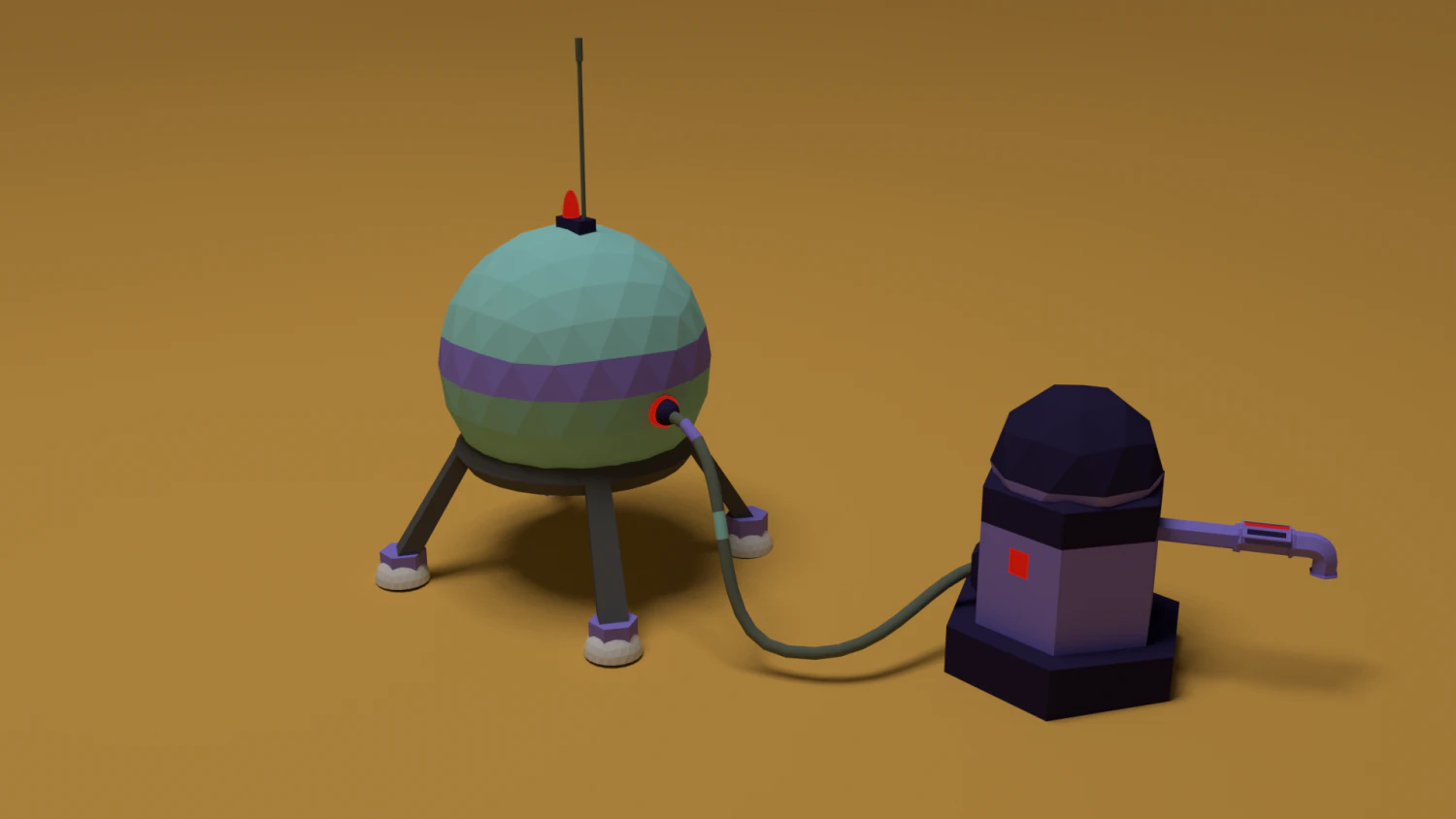 colony mars mobile game hydrant 3d 3D Model .c4d .max .obj .3ds .fbx .stl .blend