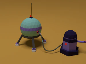 colony mars mobile game hydrant 3d 3D Model