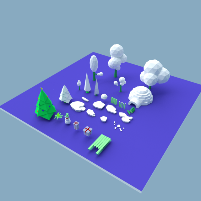 set of models 1 winter 3D Model .c4d .max .obj .3ds .fbx .stl .blend