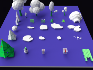 set of models 1 winter 3D Model