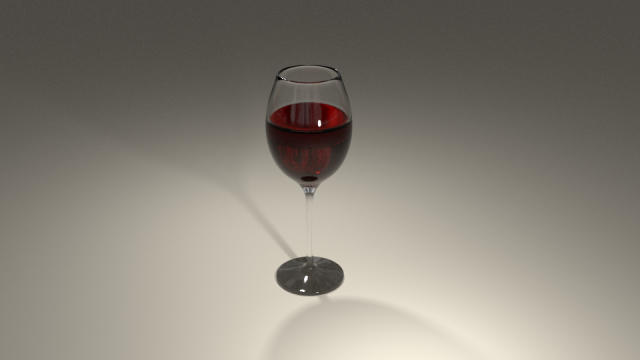 a glass of wine 3D Model .c4d .max .obj .3ds .fbx .stl .blend 