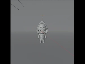 cartoon skeleton warrior character 3D Model