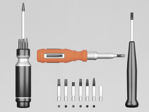 screwdrivers with nozzles set 3D Model