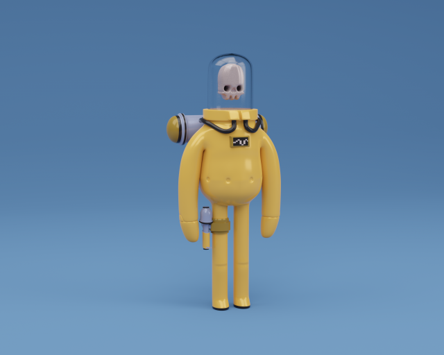 astronaut character skeleton space 3D Model .c4d .max .obj .3ds .fbx .stl .blend 