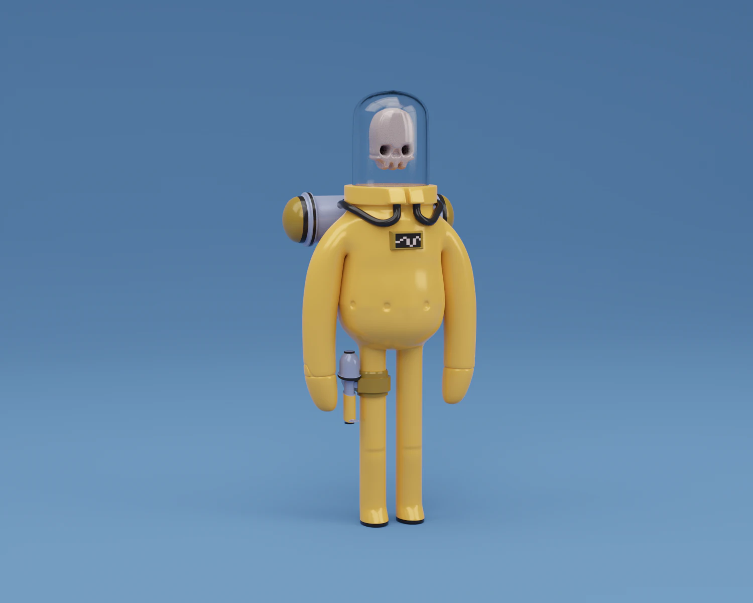 astronaut character skeleton space 3D Model .c4d .max .obj .3ds .fbx .stl .blend 