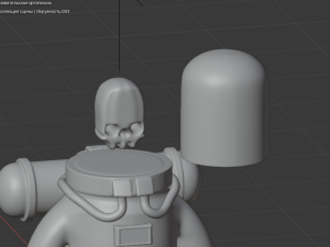 astronaut character skeleton space 3D Model