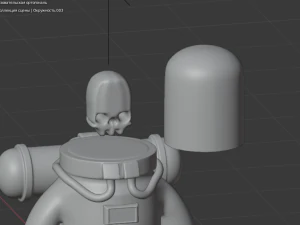 astronaut character skeleton space 3D Model