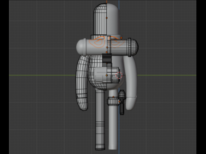 astronaut character skeleton space 3D Model