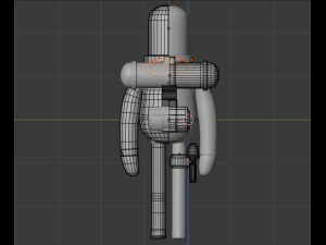 astronaut character skeleton space 3D Model