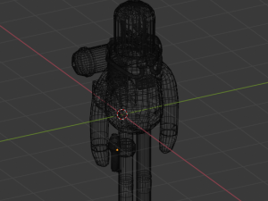 astronaut character skeleton space 3D Model