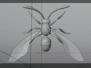 wasp insect nature 3D Model