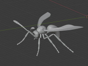 wasp insect nature Model 3D
