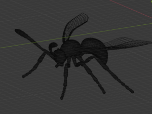 wasp insect nature Model 3D