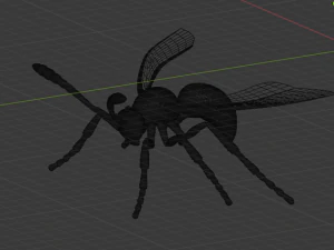 wasp insect nature 3D Model