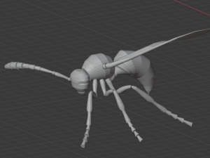 wasp insect nature Model 3D
