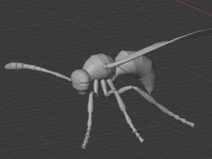 wasp insect nature 3D Model