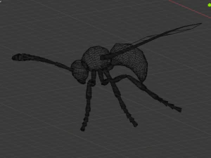 wasp insect nature 3D Model