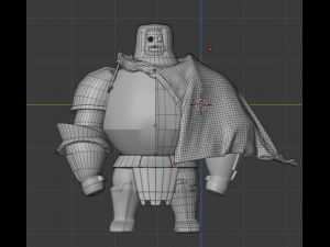 cartoon knight mmo low-poly Model 3D