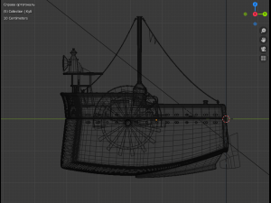 cartoon ship tug low-poly 3D 모델
