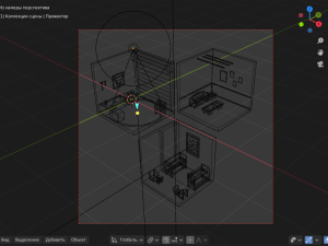 rooms in isometric city low-poly 3D 模型