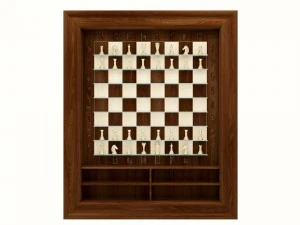 tabuleiro de xadrez de parede Modelo 3D