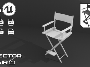 director chair 3D 모델