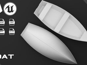 boat 3D 모델