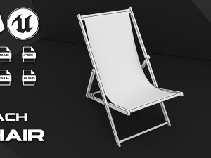 beach chair 3D Модель